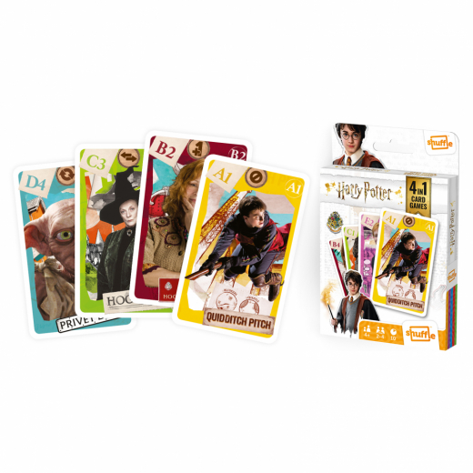 Shuffle - Kortspil Harry Potter 4 i 1 i gruppen  hos Spelexperten (108466992)
