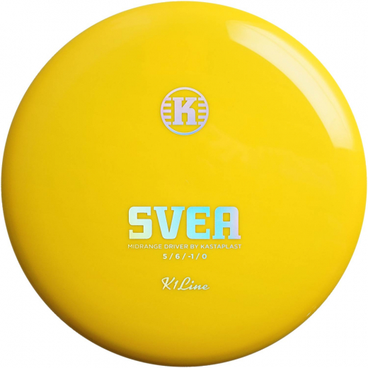 Kastaplast K1 Svea Yellow i gruppen UDENDØRSSPIL / Disc Golf & frisbee / Midrange hos Spelexperten (108865)