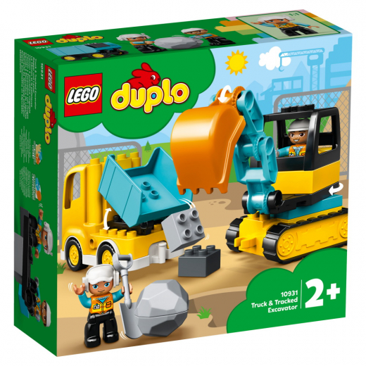 LEGO Duplo - Lastbil og gravemaskine på larvefødder i gruppen LEGETØJ / LEGO / LEGO Duplo hos Spelexperten (10931)