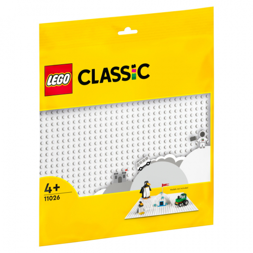 LEGO Classic - Vit basplatta i gruppen LEGETØJ / LEGO / LEGO Classics hos Spelexperten (11026)