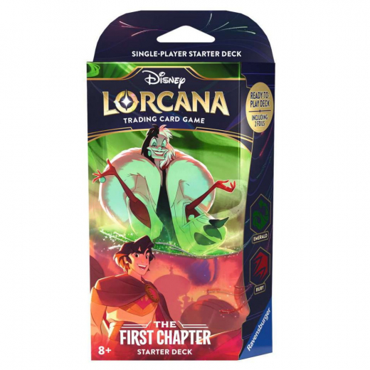 Disney Lorcana TCG: The First Chapter Starter Deck - Ruby & Emerald i gruppen SELSKABSSPIL / Kortspil hos Spelexperten (11098189-C)