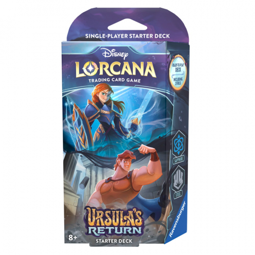 Disney Lorcana TCG: Ursula's Return Starter Deck - Sapphire & Steel i gruppen  hos Spelexperten (11098327-AH)