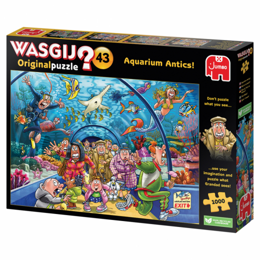 Wasgij? Original #43 Aquarium Antics! 1000 Brikker i gruppen PUSLESPIL / Wasgij hos Spelexperten (1110100020)