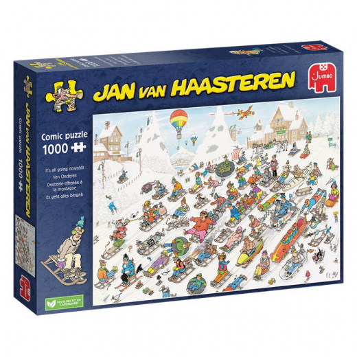 Jan van Haasteren - It’s all going downhill 1000 brikker i gruppen PUSLESPIL / Jan van Haasteren hos Spelexperten (1110100025)