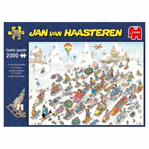 Jan Van Haasteren It’s all going downhill 2000 Brikker i gruppen PUSLESPIL / Jan van Haasteren hos Spelexperten (1110100026)