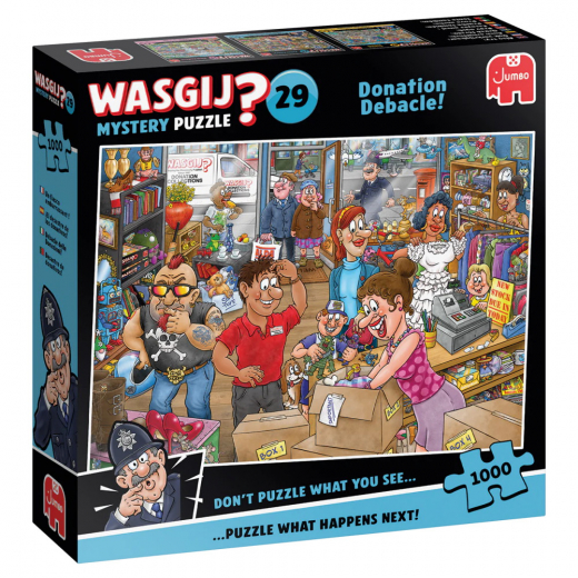 Wasgij? Mystery #29 - Donation Debacle! 1000 Brikker i gruppen PUSLESPIL / Wasgij hos Spelexperten (1110100513)