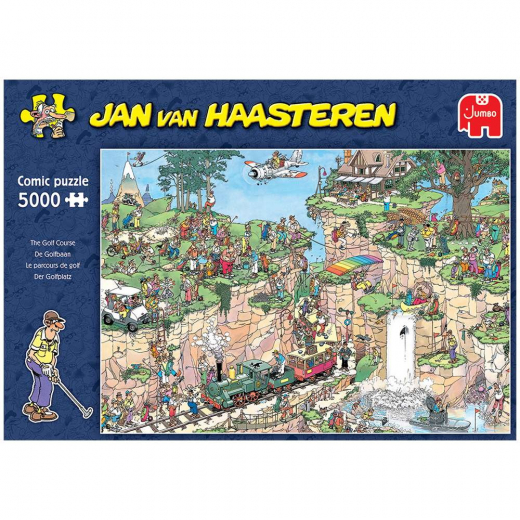 Jan van Haasteren - The Golf Course 5000 Brikker i gruppen PUSLESPIL / Jan van Haasteren hos Spelexperten (1110100538)