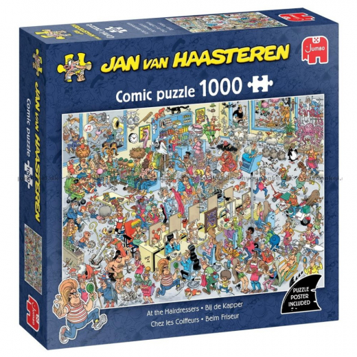Jan van Haasteren - At the Hairdressers 1000 Brikker i gruppen PUSLESPIL / 1000 brikker hos Spelexperten (1110100611)