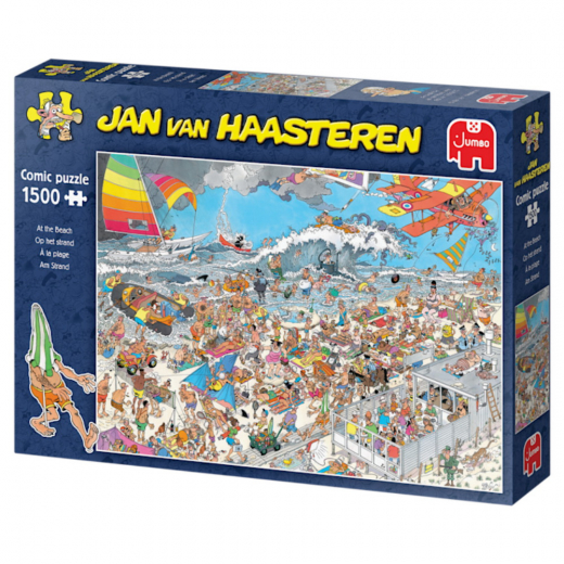 Jan van Haasteren - At the Beach 1500 Brikker i gruppen PUSLESPIL / 1500 brikker hos Spelexperten (1110100876)