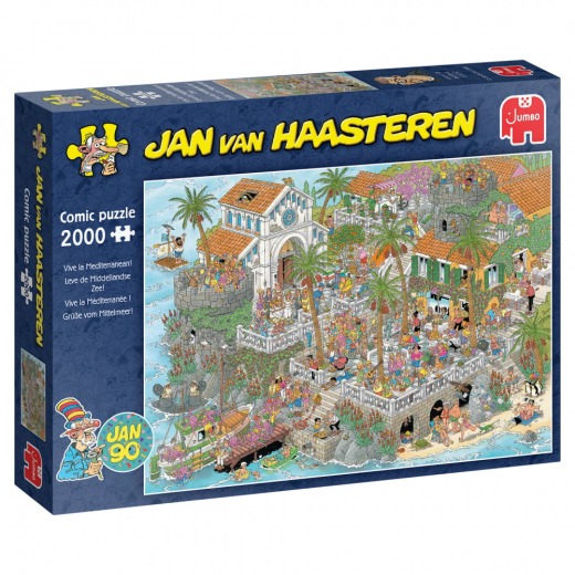 Jan van Haasteren: Vive la Mediterranean! 2000 Brikker i gruppen PUSLESPIL / 2000 brikker > hos Spelexperten (1110100881)
