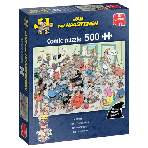 Jan van Haasteren - A Dog's Life 500 Brikker i gruppen PUSLESPIL / < 750 brikker hos Spelexperten (1110100883)
