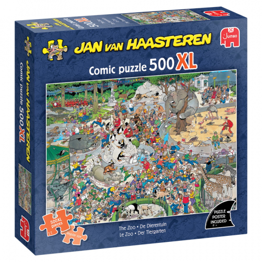 Jan van Haasteren - The Zoo 500 XXL Brikker i gruppen PUSLESPIL / < 750 brikker hos Spelexperten (1110100919)