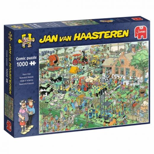Jan van Haasteren Farm Visit 1000 Brikker i gruppen PUSLESPIL / 1000 brikker hos Spelexperten (1119800099)