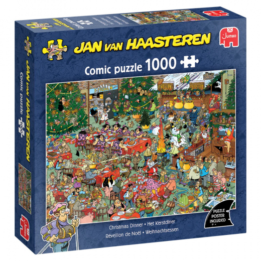 Jan van Haasteren - Christmas Dinner 1000 Brikker i gruppen PUSLESPIL / 1000 brikker hos Spelexperten (1119800159)