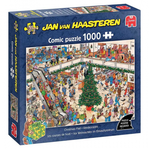 Jan van Haasteren - Christmas Mall  1000 Brikker i gruppen PUSLESPIL / 1000 brikker hos Spelexperten (1119802027)