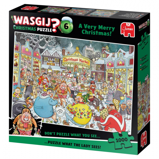 Wasgij? Christmas #6 - A Very Merry Christmas! 1000 Brikker i gruppen PUSLESPIL / 1000 brikker hos Spelexperten (1119802031)