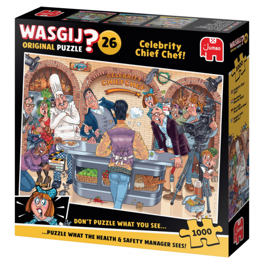 Wasgij? Original #26 - Celebrity Chief Chef! 1000 Brikker i gruppen PUSLESPIL / 1000 brikker hos Spelexperten (1119802038)