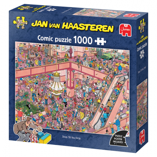 Jan van Haasteren - Shop Till You Drop 1000 Brikker i gruppen PUSLESPIL / 1000 brikker hos Spelexperten (1119802046)
