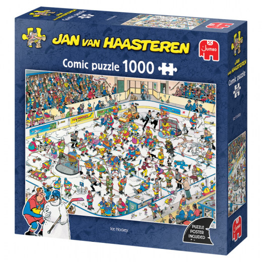 Jan van Haasteren - Ice Hockey 1000 Brikker i gruppen PUSLESPIL / 1000 brikker hos Spelexperten (1119802049)