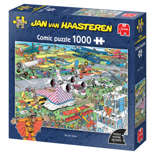 Jan van Haasteren - The Air Show 1000 Brikker i gruppen PUSLESPIL / 1000 brikker hos Spelexperten (1119802050)