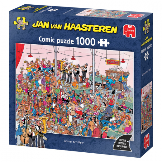 Jan van Haasteren - German Beer Party 1000 Brikker i gruppen PUSLESPIL / Jan van Haasteren hos Spelexperten (1119802051)
