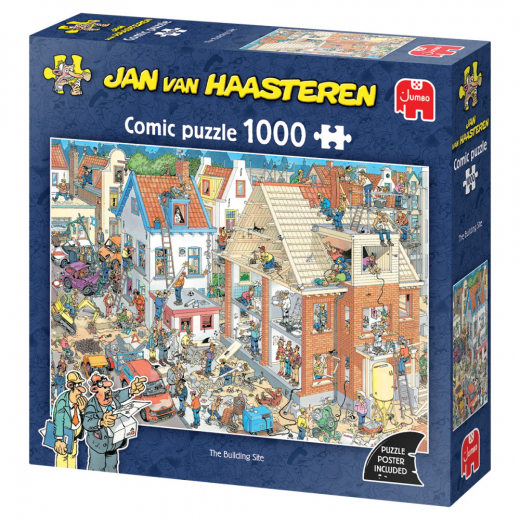 Jan van Haasteren - The Building Site 1000 Brikker i gruppen PUSLESPIL / 1000 brikker hos Spelexperten (1119802055)