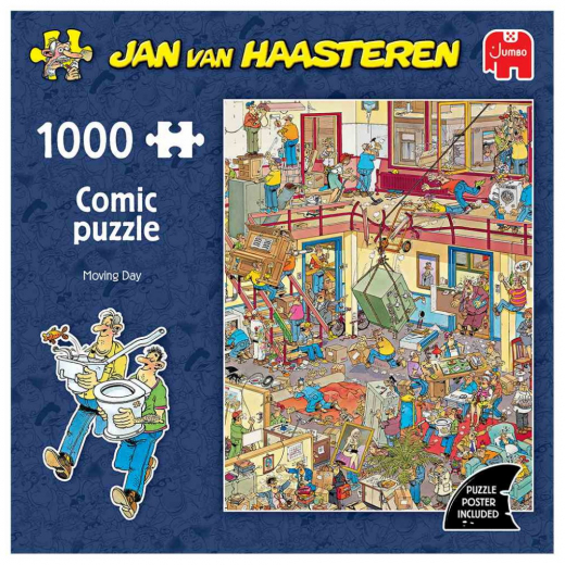 Jan van Haasteren Puslespil: Moving Day 1000 Brikker i gruppen PUSLESPIL / 1000 brikker hos Spelexperten (1119802228)