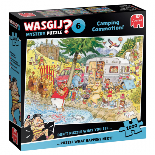 Wasgij? Mystery #6 - Camping Commotion! 1000 Brikker i gruppen PUSLESPIL / 1000 brikker hos Spelexperten (1119802245)