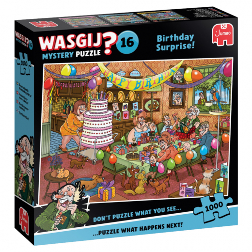 Wasgij? Mystery #16 Birthday Surprise! 1000 Brikker i gruppen PUSLESPIL / 1000 brikker hos Spelexperten (1119802247)