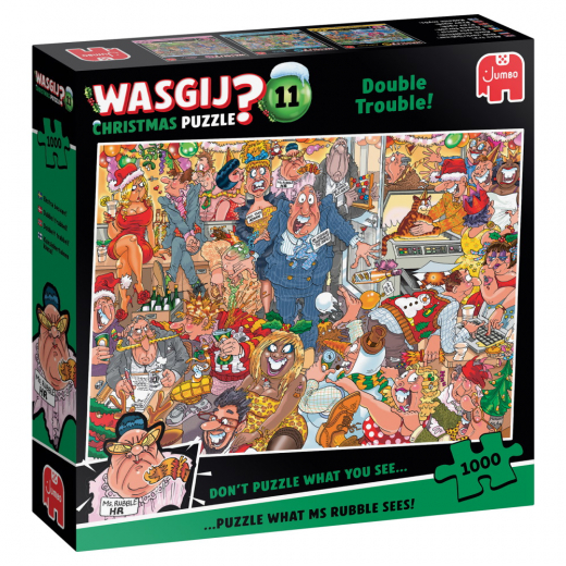 Wasgij? Christmas #11 - Double Trouble! 1000 Brikker i gruppen PUSLESPIL / 1000 brikker hos Spelexperten (1119802248)
