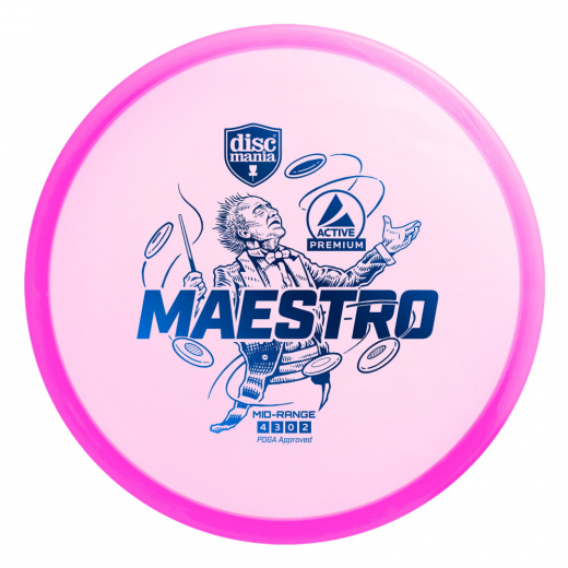 Discmania Active Premium Maestro Pink i gruppen UDENDØRSSPIL / Disc Golf & frisbee / Midrange hos Spelexperten (112381)