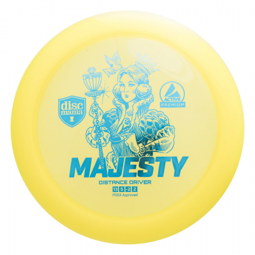 Discmania Active Premium Majesty Yellow i gruppen UDENDØRSSPIL / Disc Golf & frisbee / Distance Drivers hos Spelexperten (112388)
