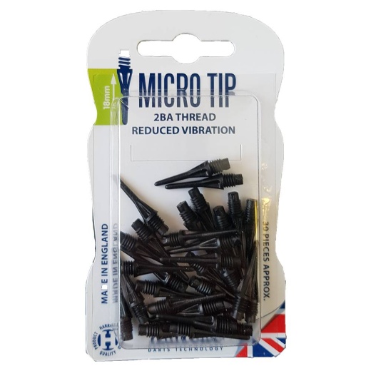 Harrows Micro Softtips 30pcs - Sort i gruppen SPILLEBORD / Dart / Tilbehør hos Spelexperten (1129-5015)