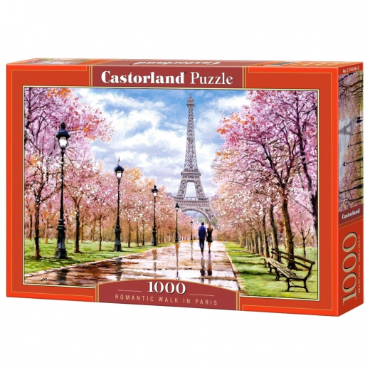 Castorland - Romantic Walk in Paris 1000 Brikker i gruppen PUSLESPIL / 1000 brikker hos Spelexperten (116723)