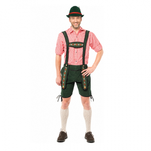 Lederhosen Johann Green - Short i gruppen LEGETØJ / Maskerade / Oktoberfest hos Spelexperten (117900)