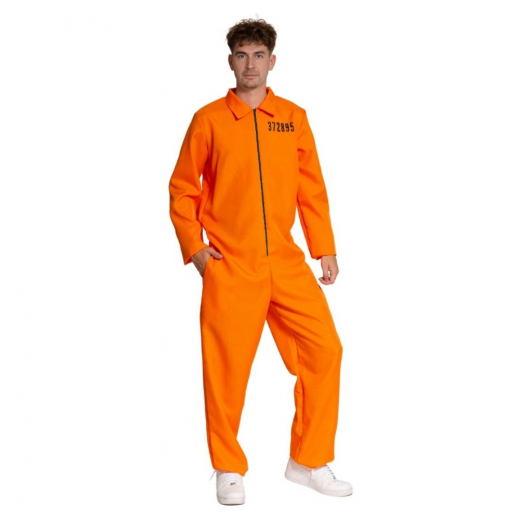 Prisoner Jumpsuit Man i gruppen LEGETØJ / Maskerade / Halloween hos Spelexperten (117977)