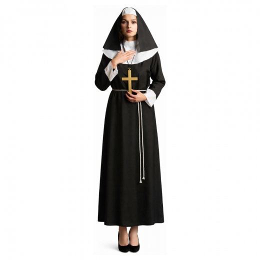 Classic Nun Adult i gruppen LEGETØJ / Maskerade / Halloween / Maskerade kostumer / Kostumer til voksne hos Spelexperten (117995)
