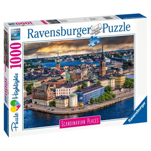 Ravensburger: Stockholm, Sverige 1000 Brikker i gruppen PUSLESPIL / 1000 brikker hos Spelexperten (12000114)