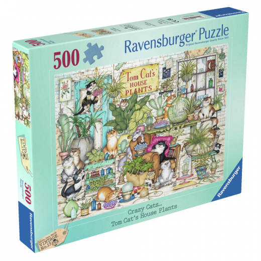 Ravensburger - Tom Cat's House Plant 500 Brikker i gruppen PUSLESPIL / < 750 brikker hos Spelexperten (12000695)