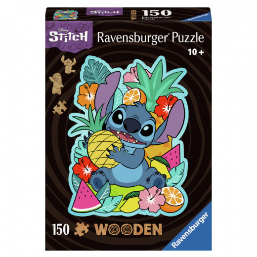 Ravensburger -  Wooden Disney Stitch 150 Brikker i gruppen PUSLESPIL / Puslespil i træ hos Spelexperten (12000758)