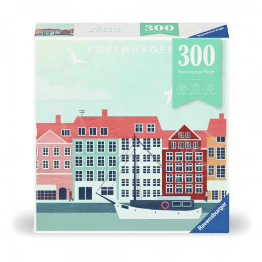 Ravensburger: City Kopenhagen 300 Brikker i gruppen PUSLESPIL / < 750 brikker hos Spelexperten (12000769)