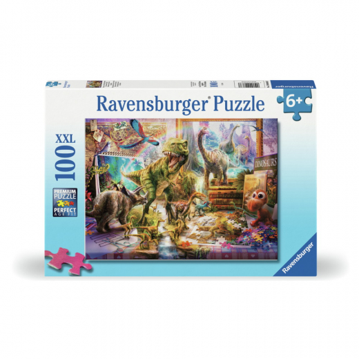 Ravensburger: Dino Toys Come To Life 100 XXL Brikker i gruppen PUSLESPIL / Puslespil til børn hos Spelexperten (12000863)