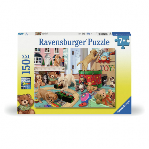 Ravensburger: Little Paws Playtime 150 XXL Brikker i gruppen PUSLESPIL / Puslespil til børn hos Spelexperten (12000865)