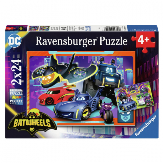 Ravensburger: Batwheels 2x24 Brikker i gruppen PUSLESPIL / Puslespil til børn hos Spelexperten (12001054)