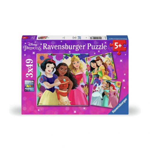 Ravensburger: Disney Princess 3x49 Brikker i gruppen PUSLESPIL / Puslespil til børn hos Spelexperten (12001068)