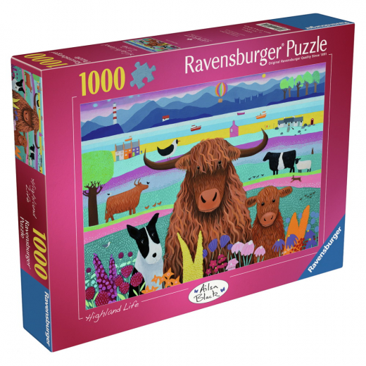 Ravensburger: Highland Life 1000 Brikker i gruppen PUSLESPIL / 1000 brikker hos Spelexperten (12001082)