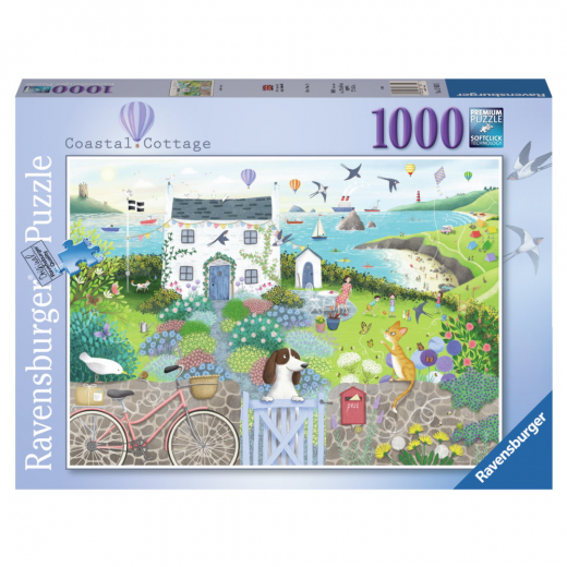 Ravensburger: Coastal Cottage 1000 Brikker i gruppen PUSLESPIL / Ravensburger hos Spelexperten (12001104)