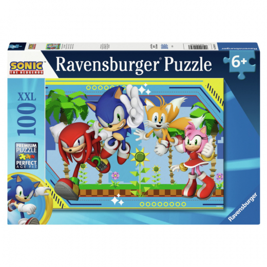 Ravensburger: Sonic Core 100 XXL Brikker i gruppen PUSLESPIL / Puslespil til børn hos Spelexperten (12001134)