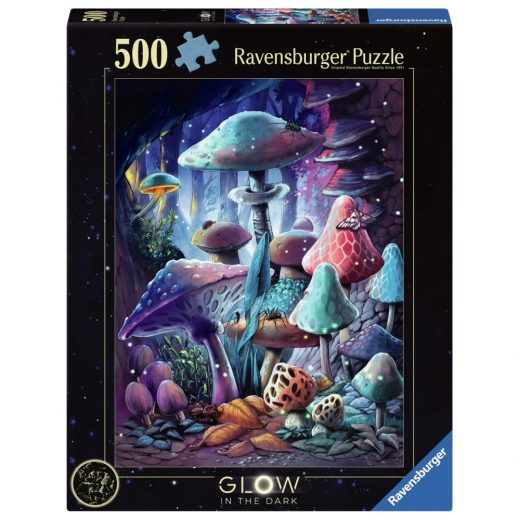 Ravensburger: Moonlight Mushrooms 500 Brikker i gruppen PUSLESPIL / < 750 brikker hos Spelexperten (12001386)