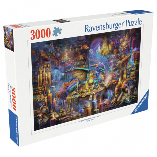 Ravensburger: Dragon's Library 3000 Brikker i gruppen PUSLESPIL / 2000 brikker > hos Spelexperten (12001418)
